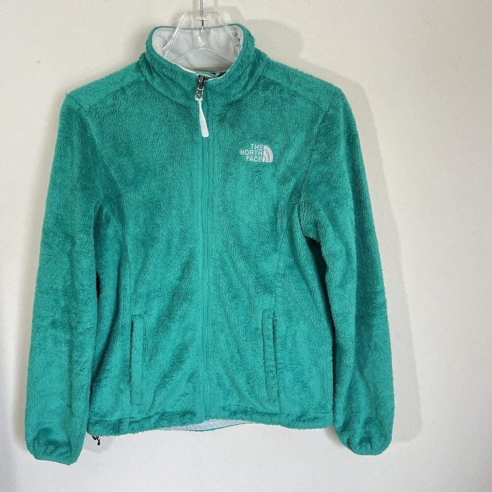 The North Face Osito Full Zip Up Emerald Green Fleece Jacket Women's Size XS